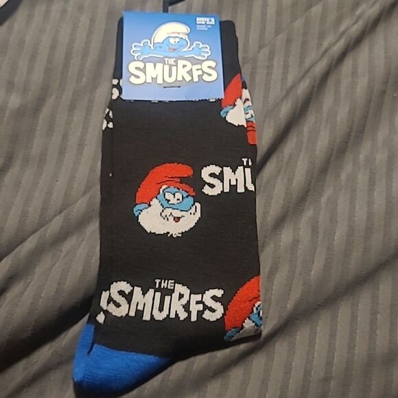 PAPA SMURF SOCKS ONE SIZE - Picture 1 of 1